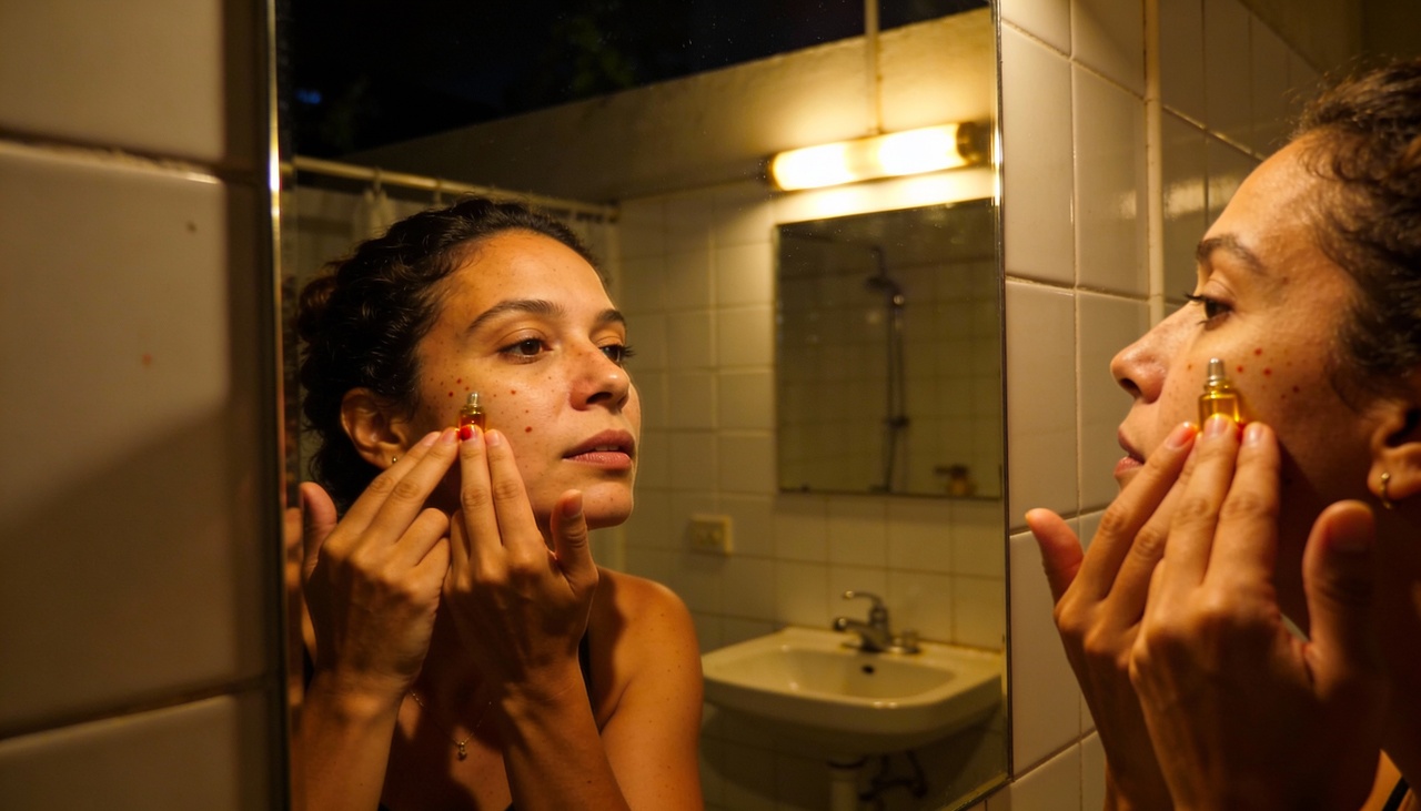 O uso correto do óleo de rosa mosqueta para clarear manchas começa pela limpeza suave da pele