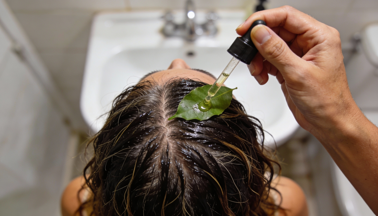 Os taninos presentes nas folhas de goiabeira têm efeito adstringente, contribuindo para sensação de limpeza e controle moderado da oleosidade