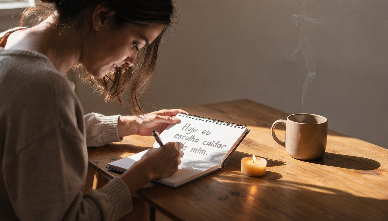 O foco aqui são declarações curtas que promovem tranquilidade, estabilidade emocional e segurança