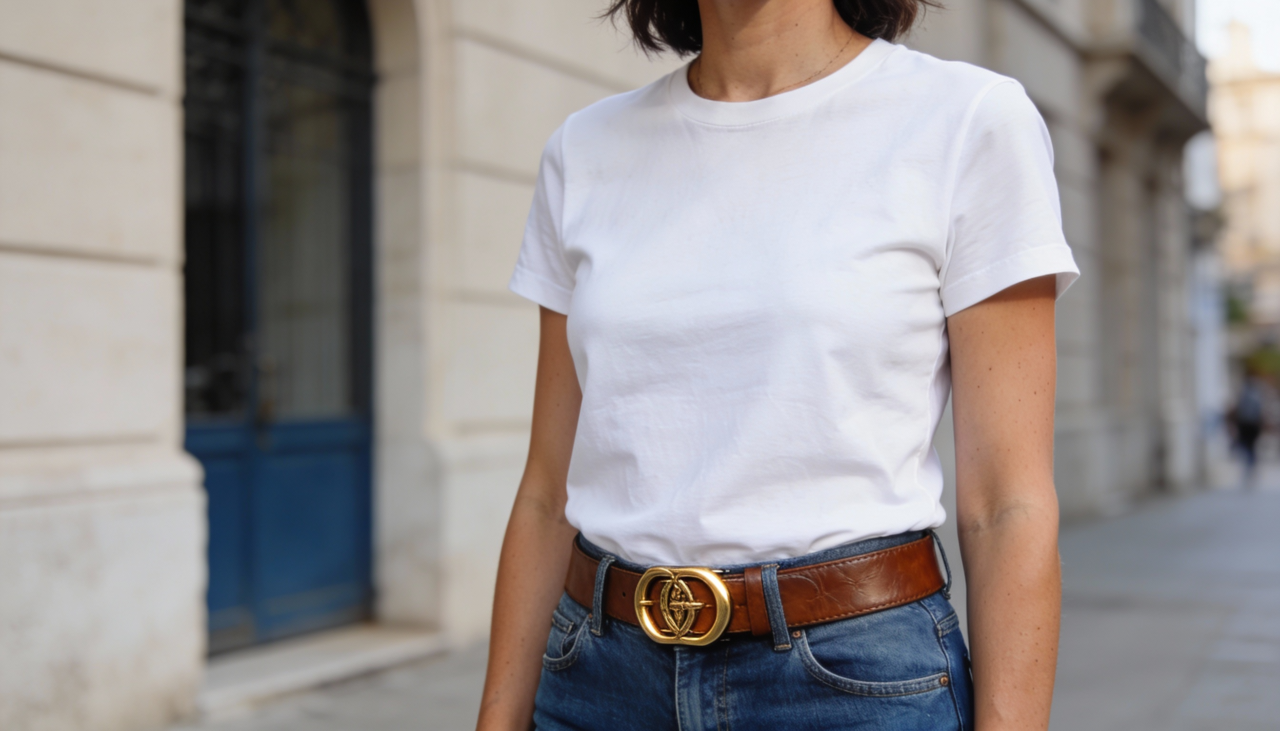 Entre as diversas opções disponíveis, o cinto estilizado se destaca como um acessório simples e eficiente para transformar um visual básico