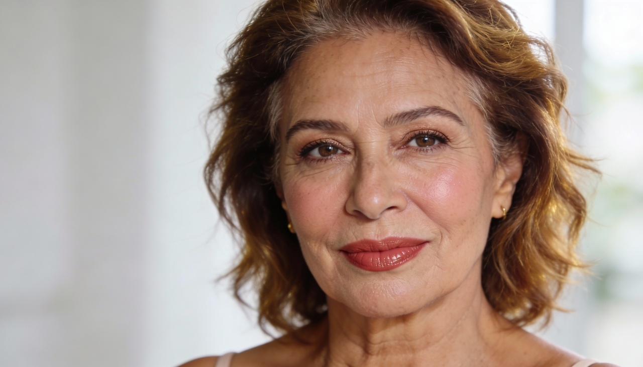 Nessa fase da vida, a textura da pele costuma ficar mais fina, com menos firmeza e hidratação natural, o que exige escolhas mais cuidadosas