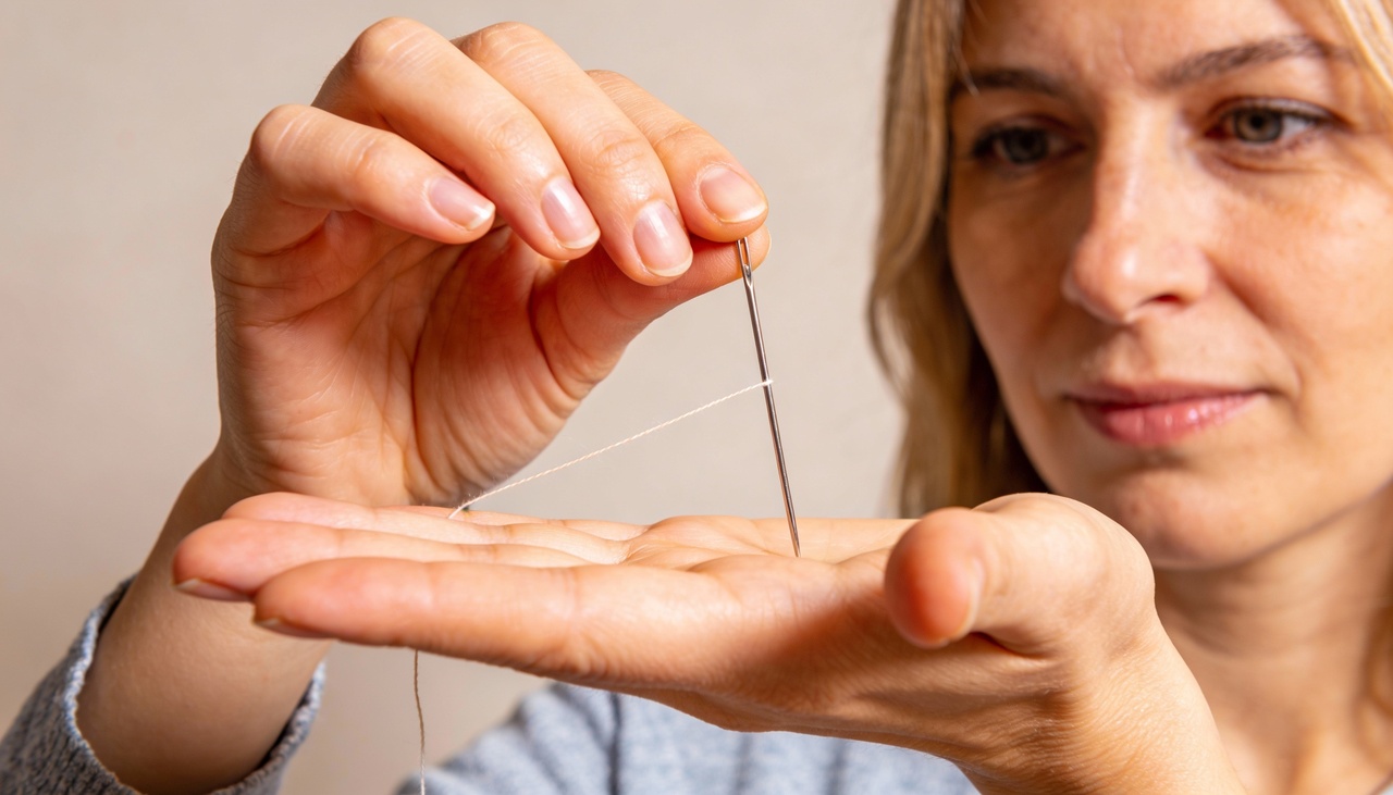 A principal vantagem reside na simplicidade do movimento, pois ele aproveita a textura da pele para guiar o material têxtil