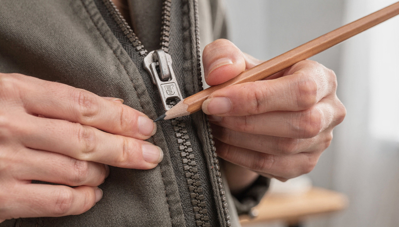 O grafite presente no lápis comum atua como um lubrificante seco de alta eficiência para superfícies metálicas ou plásticas