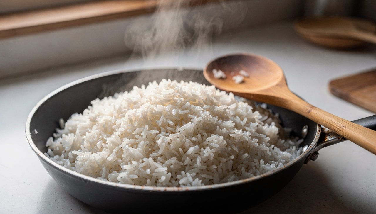 O vinagre é ácido e essa acidez interfere diretamente na liberação de amido dos grãos durante cozimento