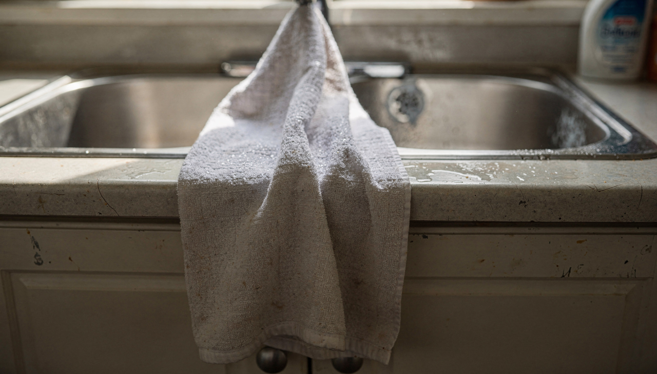 Especialistas em segurança alimentar recomendam trocar panos de prato diariamente ou no máximo a cada dois dias mesmo quando parecem limpos.