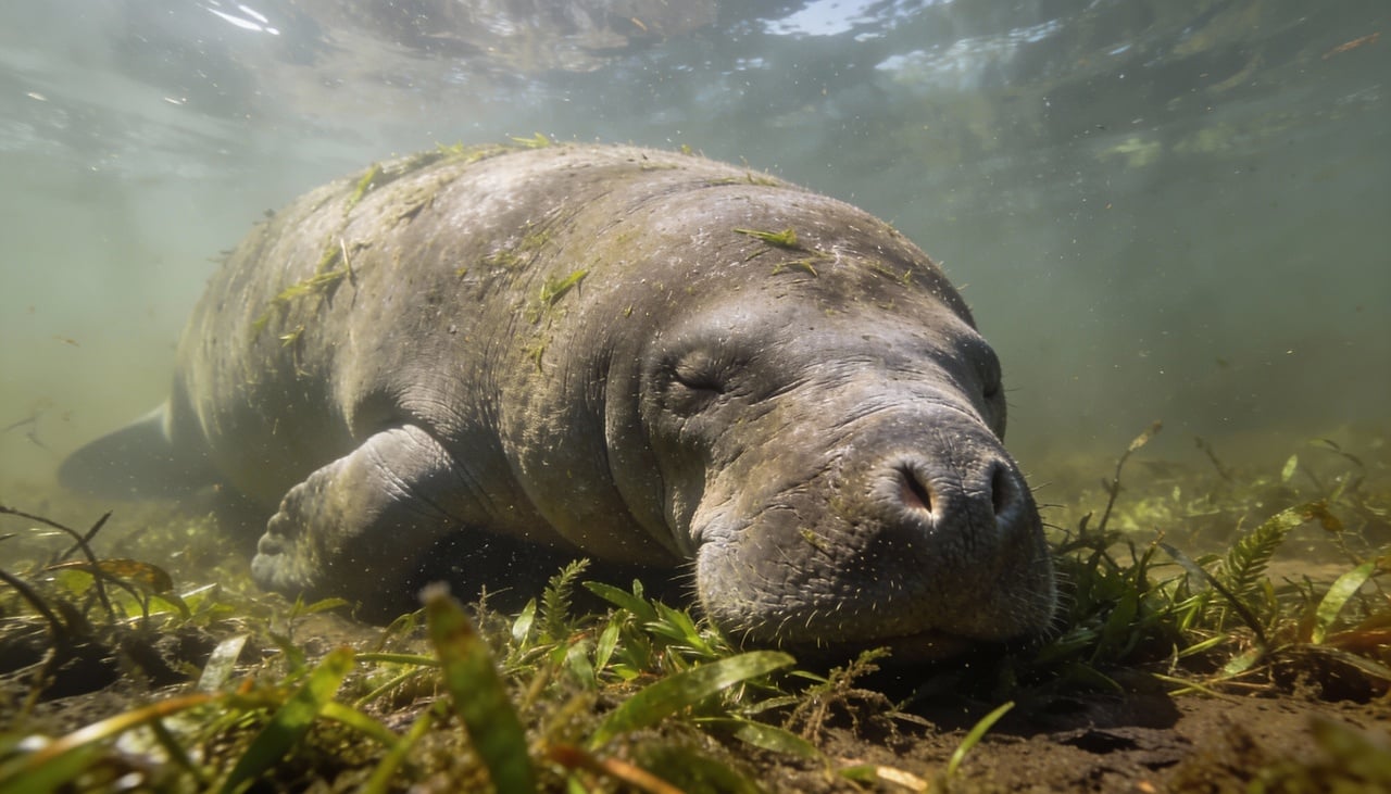 O animal reduz drasticamente a frequência cardíaca para economizar energia durante o repouso nas profundezas