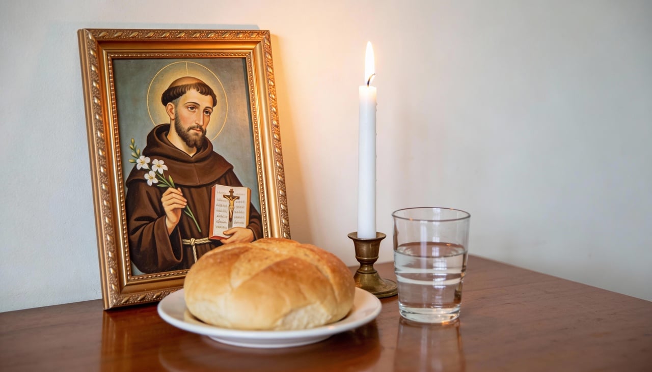 A ligação entre Santo Antônio e a fartura na mesa vem de narrativas que o retratam cuidando dos pobres e repartindo pão com quem passava necessidade