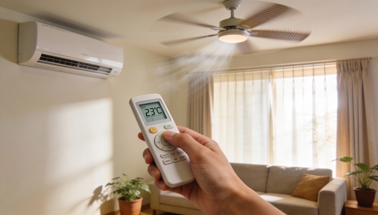 O motor do equipamento opera em potência máxima quando o termostato registra uma meta tão baixa e difícil de alcançar em climas tropicais