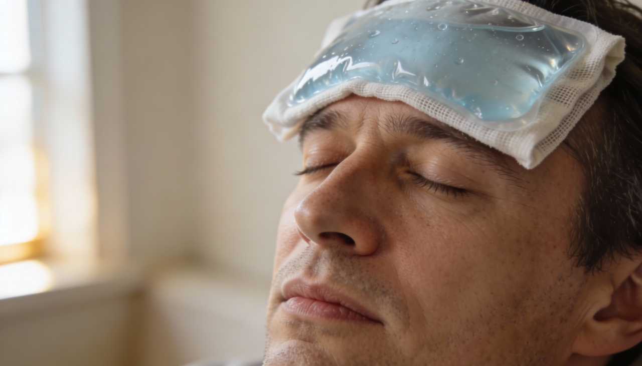 A compressa fria no rosto auxilia principalmente no controle de inchaços, dores leves e irritações