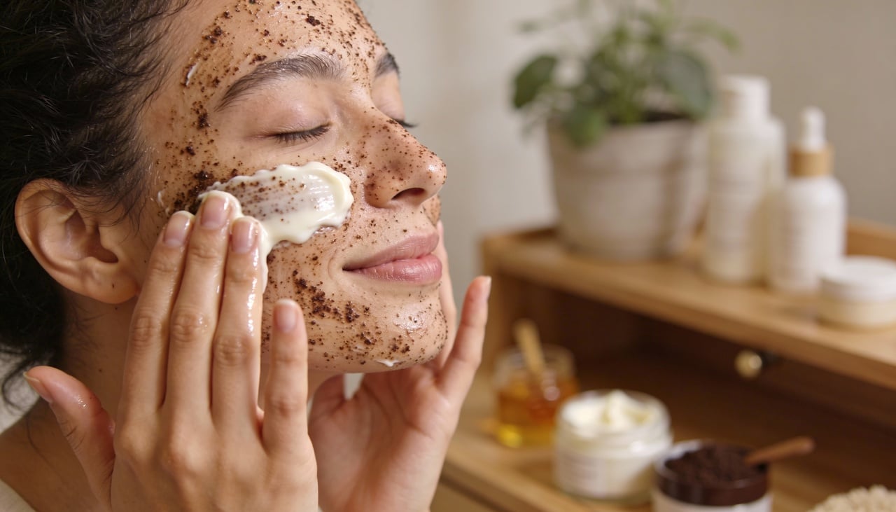 O iogurte natural contém ácido lático, um alfa-hidroxiácido (AHA) de ação hidratante e renovadora