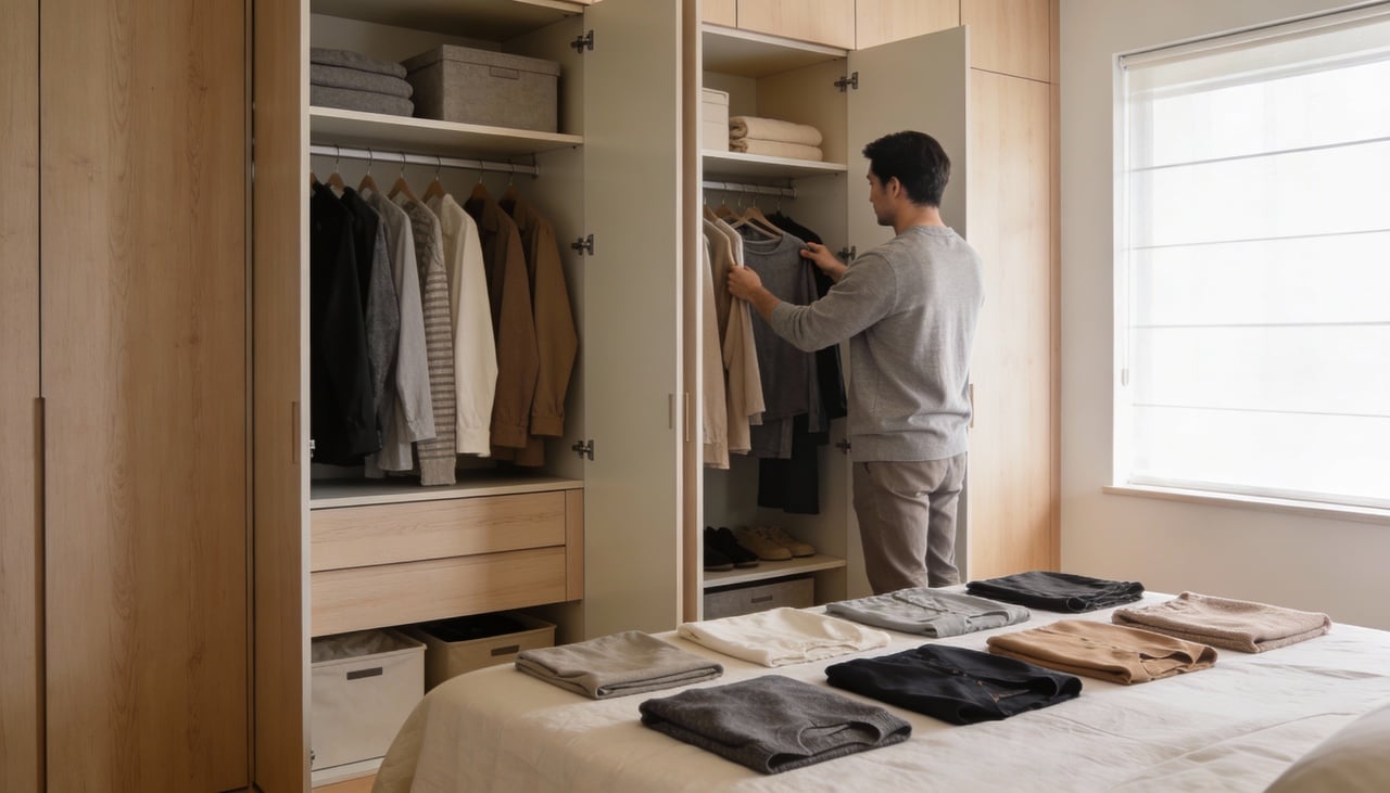 Para começar, o conceito consiste em selecionar uma quantidade reduzida de itens que conversam entre si perfeitamente no dia a dia