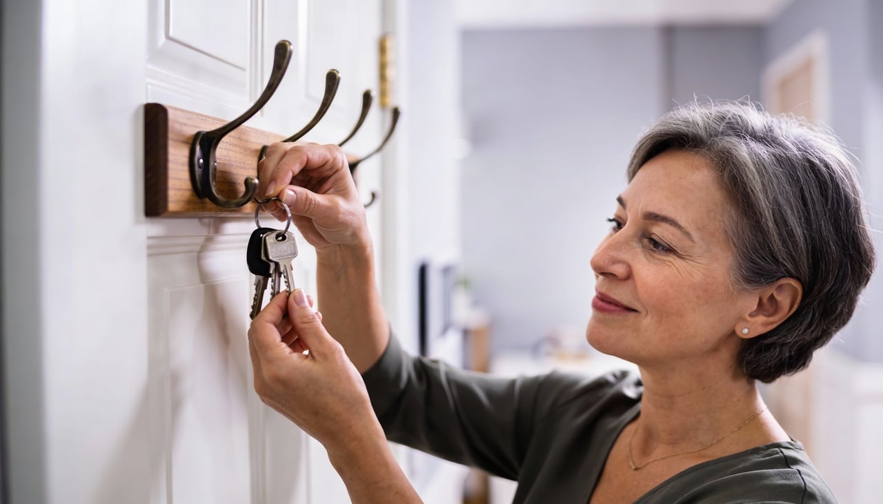 A estratégia mais simples e eficaz para garantir que você nunca perca suas chaves é estabelecer um local fixo específico para guardá-las sempre que chegar em casa