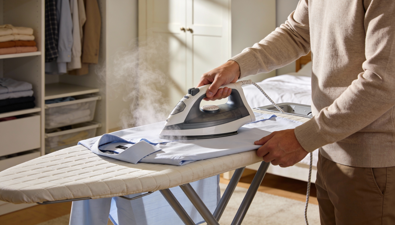 O ferro seco é o modelo clássico, composto basicamente por uma base aquecida e controle de temperatura