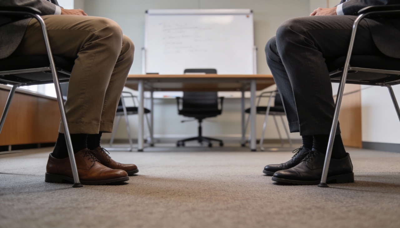 Além disso, o posicionamento dos joelhos em direção a um interlocutor demonstra interesse genuíno e foco total naquela pessoa específica durante o diálogo