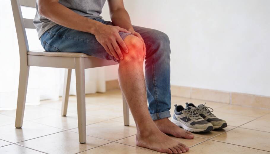 O joelho suporta boa parte do peso do corpo e participa de quase todos os movimentos de locomoção