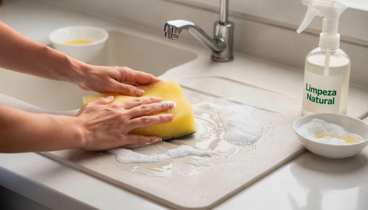 A combinação funciona muito bem para desentupir ralos removendo acúmulos leves de gordura e resíduos orgânicos