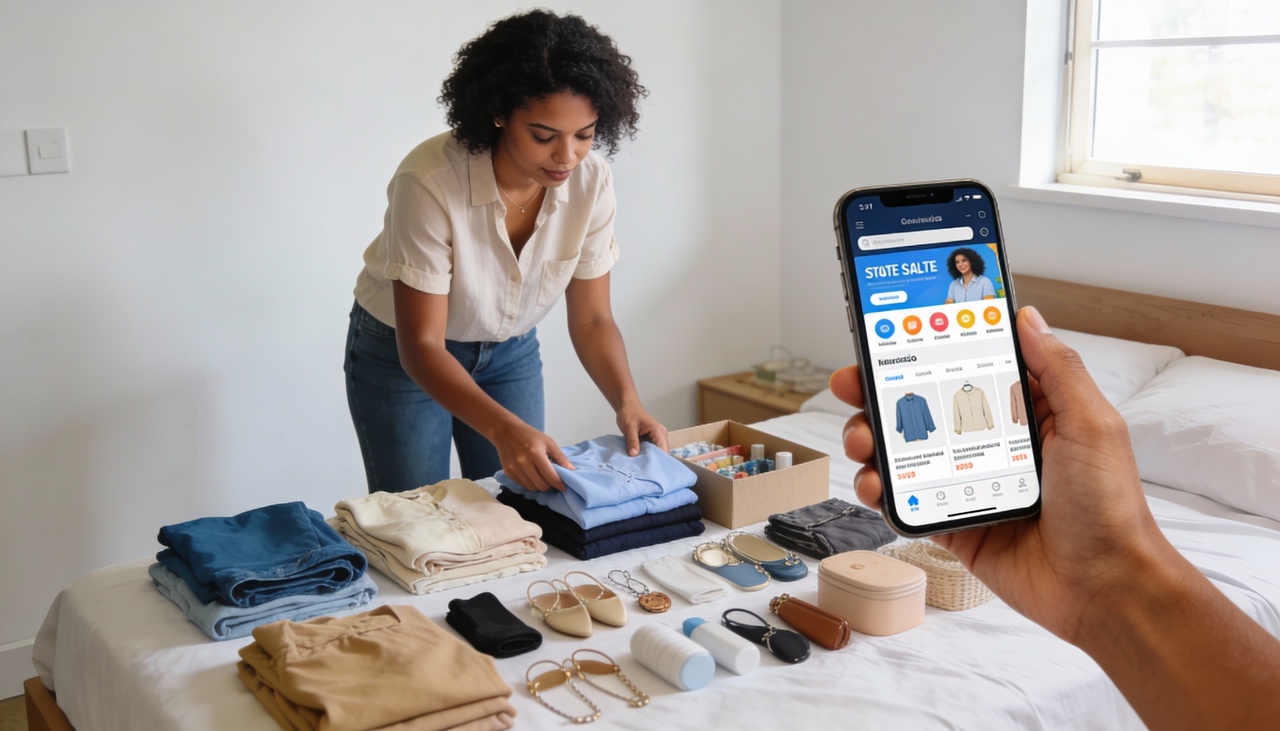 Antes de começar as vendas, você deve selecionar criteriosamente todos os objetos que não utiliza mais há pelo menos seis meses de uso constante