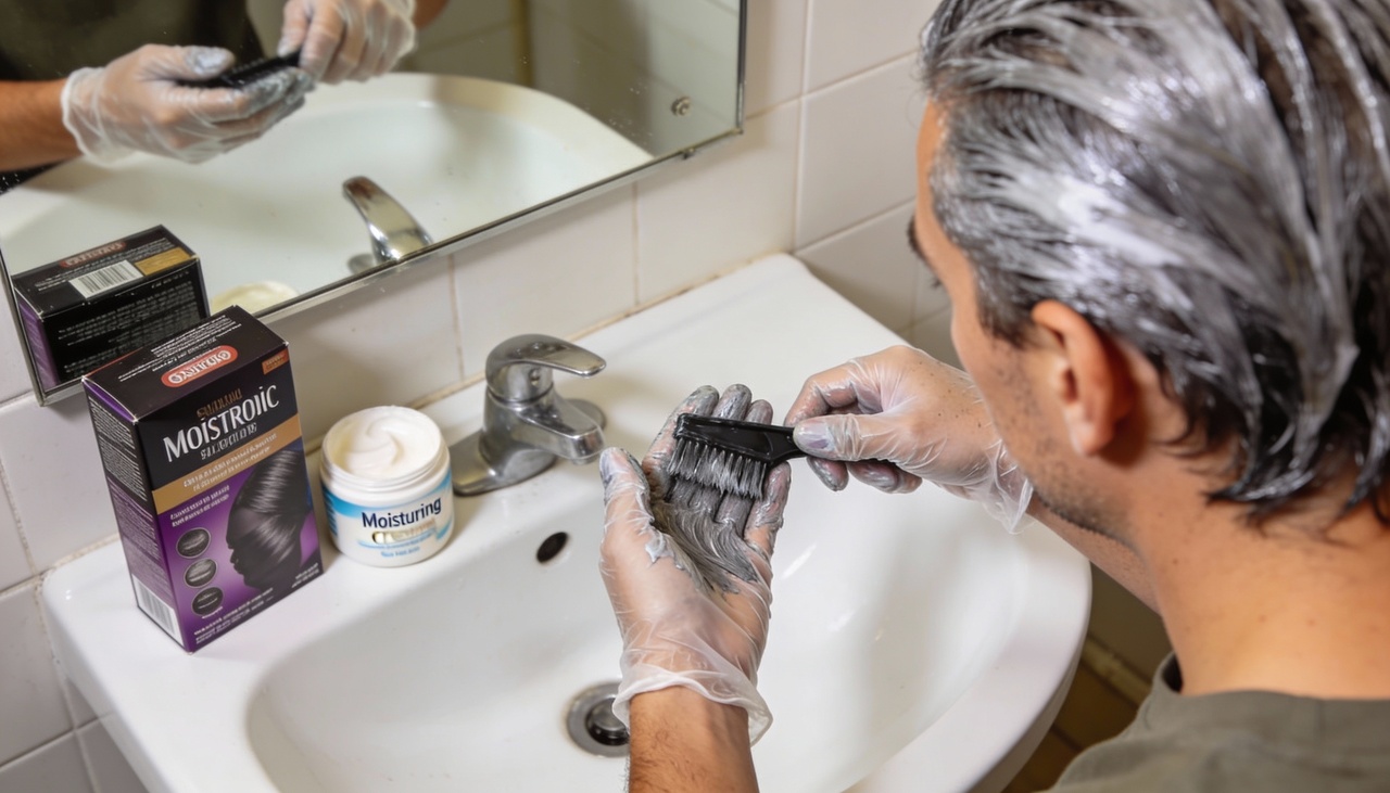 Em salões de beleza, a principal forma de esconder os fios grisalhos ainda é a coloração permanente