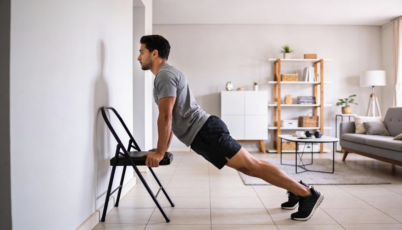Treinar em casa economiza tempo e dinheiro, pois elimina a necessidade de pagar mensalidades caras
