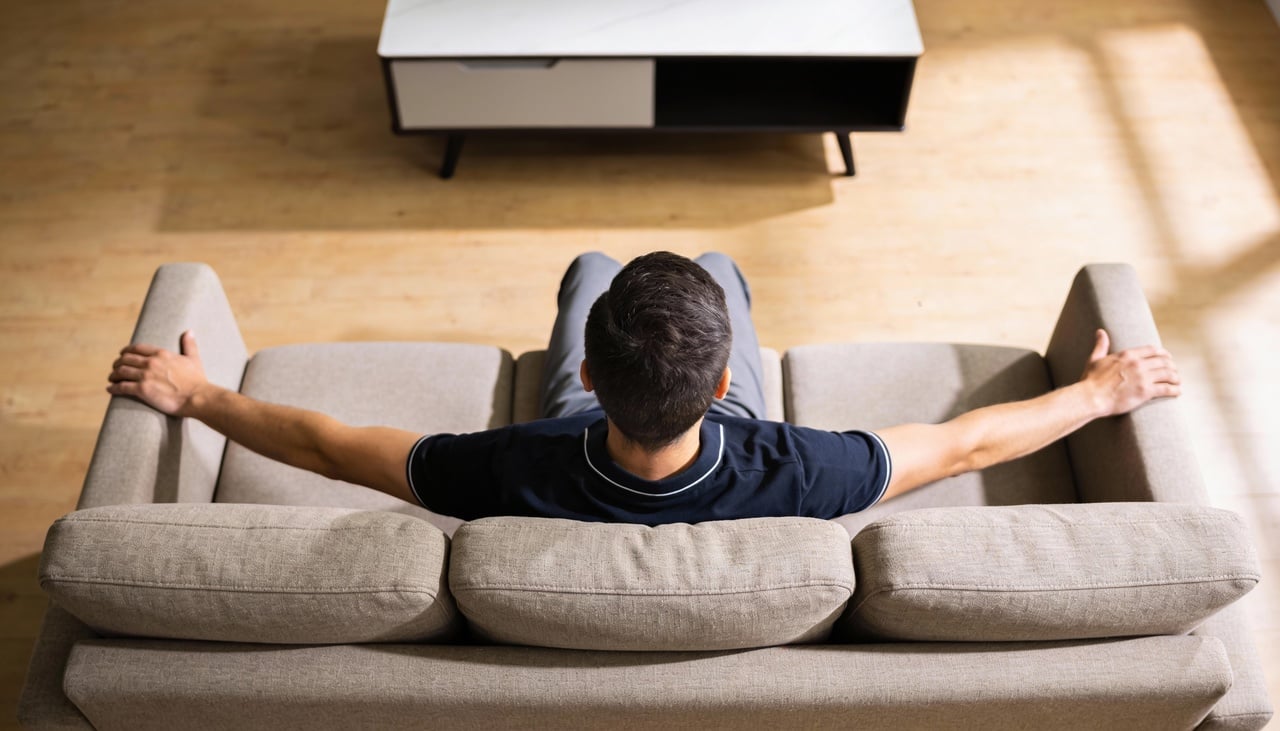 Um sofá que preserva a coluna oferece suporte firme, porém confortável, especialmente na região lombar