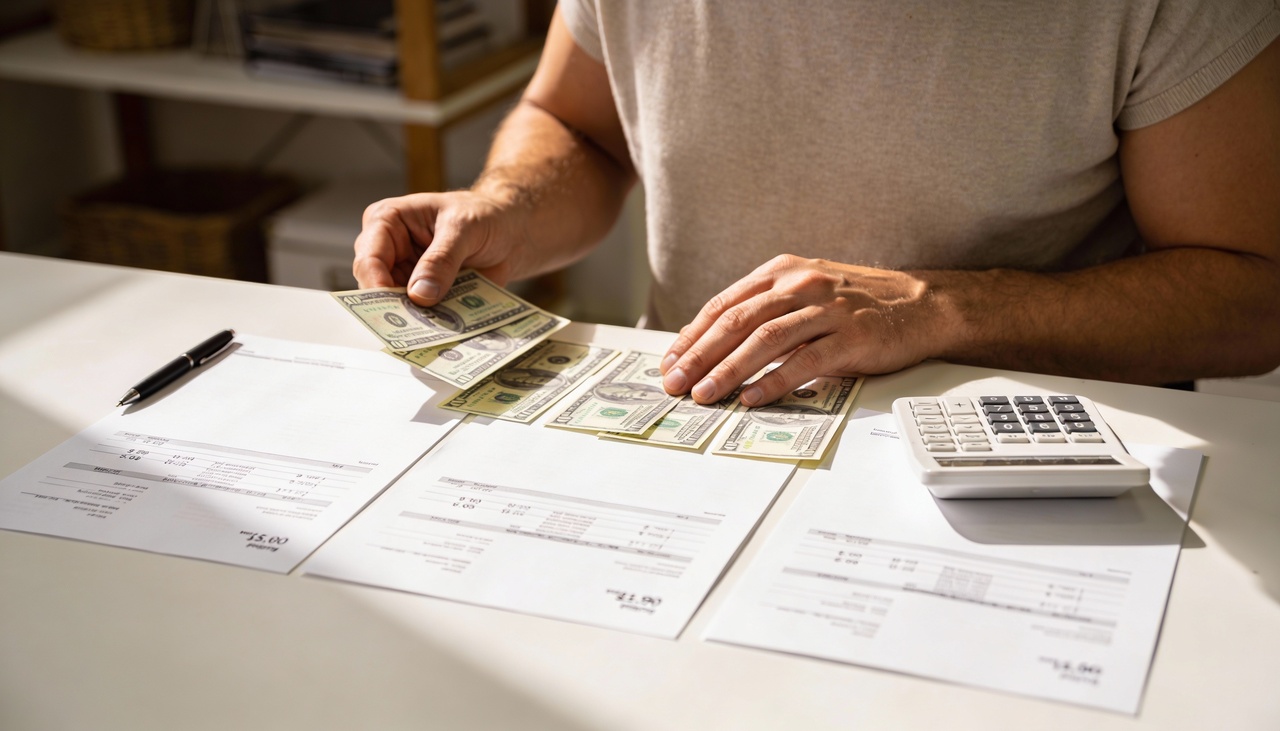 O processo consiste em listar todas as suas contas pendentes em ordem crescente de valor total