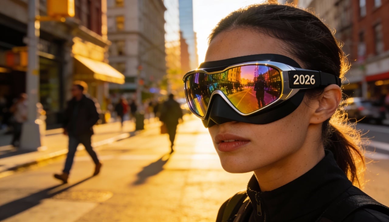 Nas tendências de 2026, óculos de sol geométricos e minimalistas ganham força, sobretudo em coleções de luxo discreto