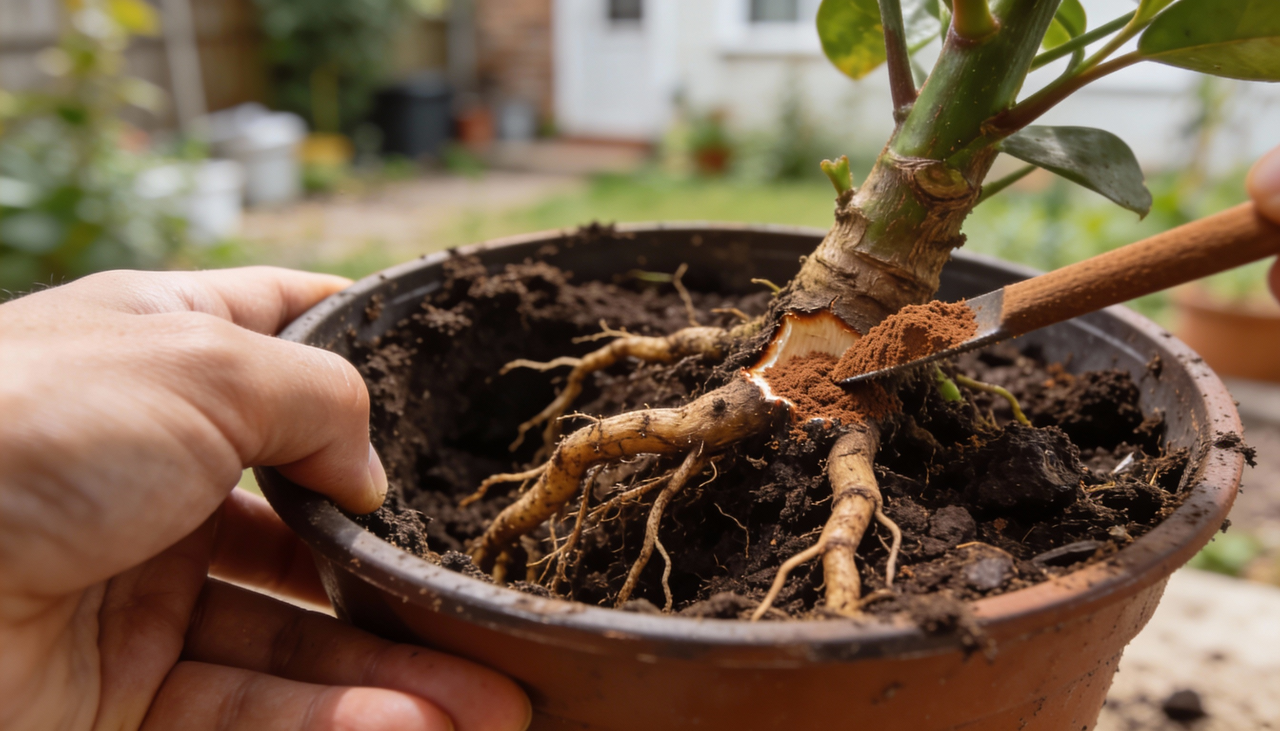 A canela funciona como um poderoso fungicida natural que protege os tecidos vegetais contra ataques de microrganismos