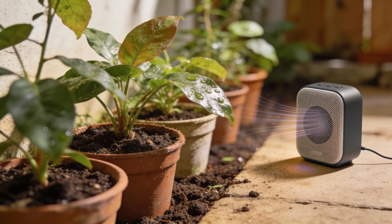As ondas sonoras geram pequenos estímulos mecânicos que alteram a permeabilidade da membrana celular vegetal de forma positiva