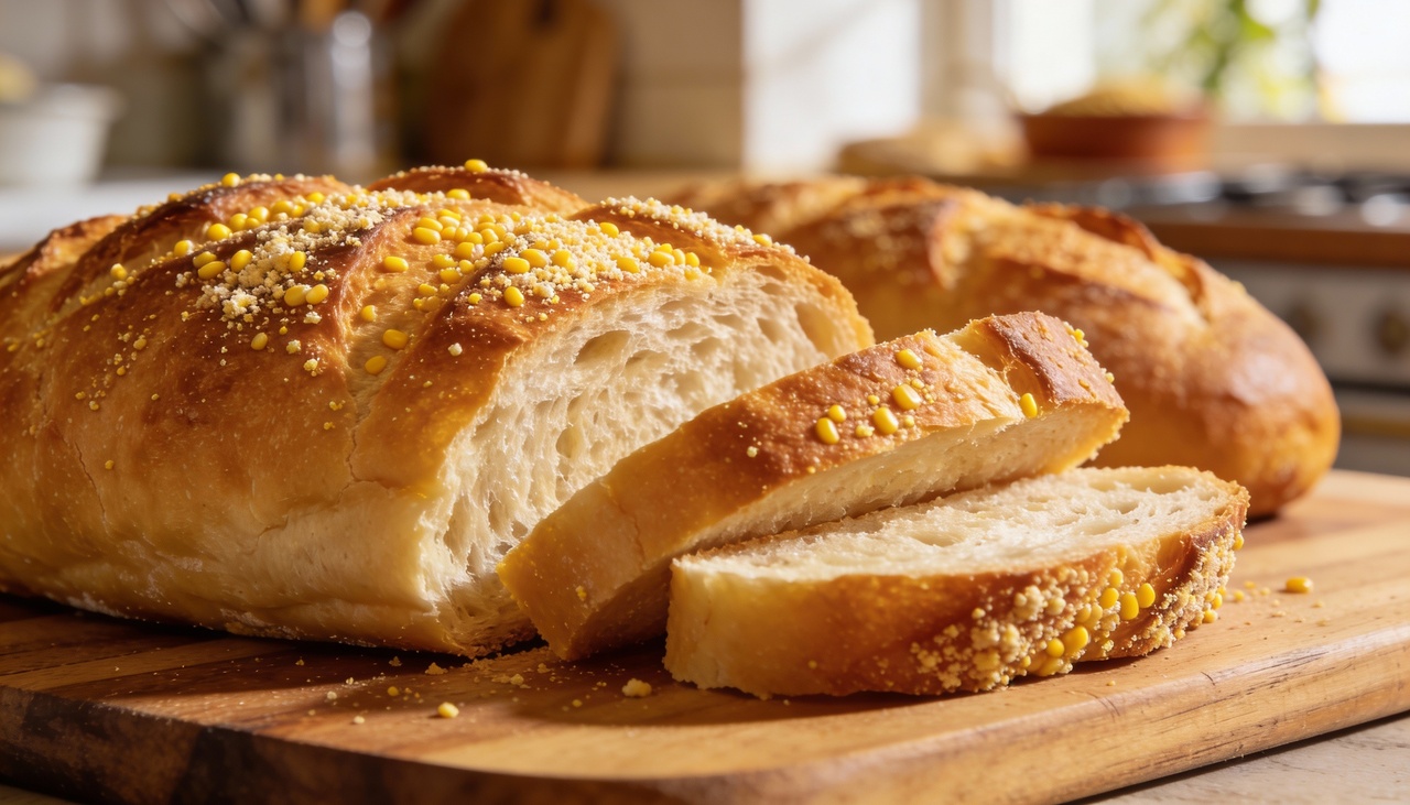 Em pães caseiros, substitua um quarto da farinha de trigo por farinha de milho fina para conseguir uma casca crocante estilo padaria artesanal com miolo fofo