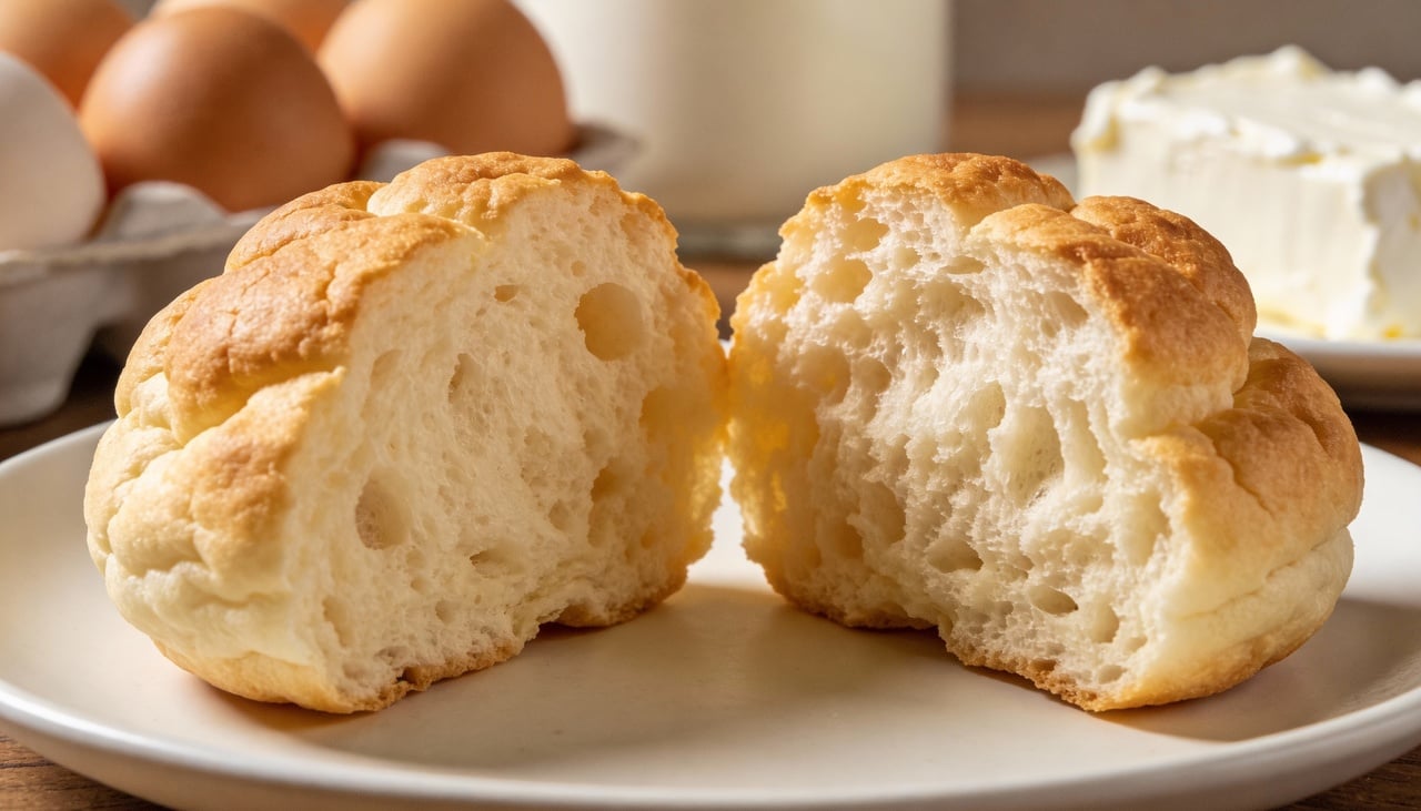 Para iniciar o processo, o cozinheiro separa as gemas das claras com bastante cuidado para não comprometer a aeração da massa final