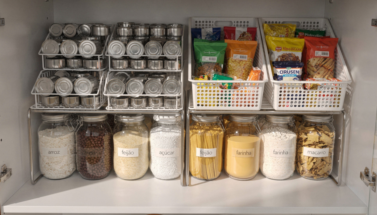 O planejamento começa na categorização dos produtos por data de validade e frequência de uso diário