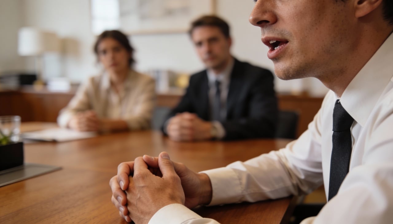 Grandes oradores posicionam os dedos em forma de pirâmide para ancorar sua mensagem e manter o foco constante da audiência