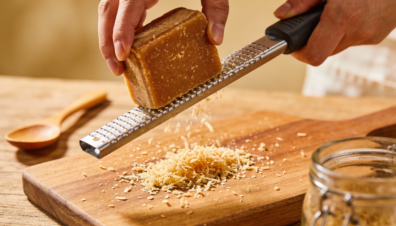 A produção da rapadura segue métodos tradicionais que preservam as características naturais da cana-de-açúcar