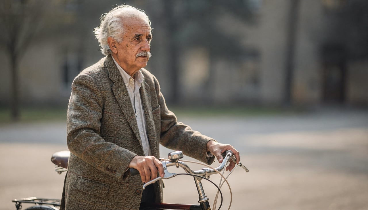 Albert Einstein: "A vida é como andar de bicicleta. Para manter o equilíbrio, você precisa continuar em movimento."