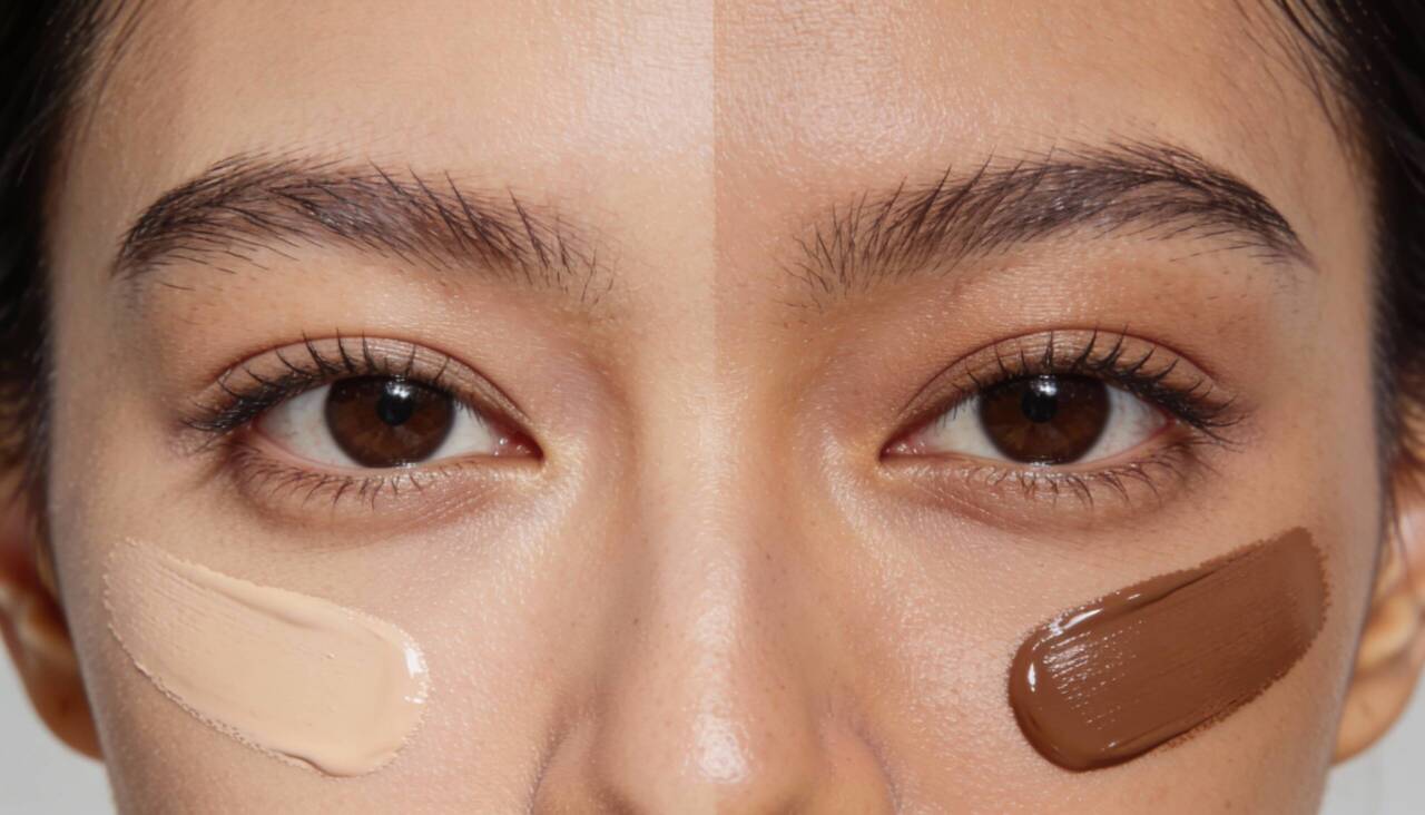 A principal diferença entre base líquida e base em bastão está na texto e na concentração de pigmentos