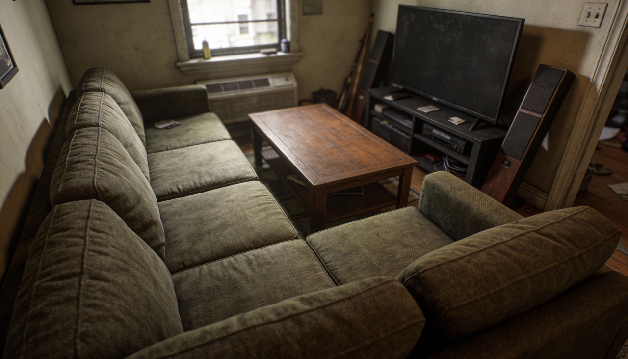 O sofá costuma ser o protagonista da sala, mas um modelo muito largo, profundo ou com braços volumosos ocupa área de piso e também espaço visual