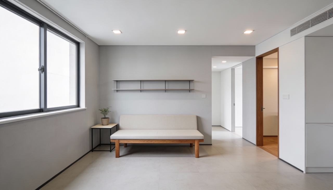 O sofá costuma ser o protagonista da sala, mas um modelo muito largo, profundo ou com braços volumosos ocupa área de piso e também espaço visual