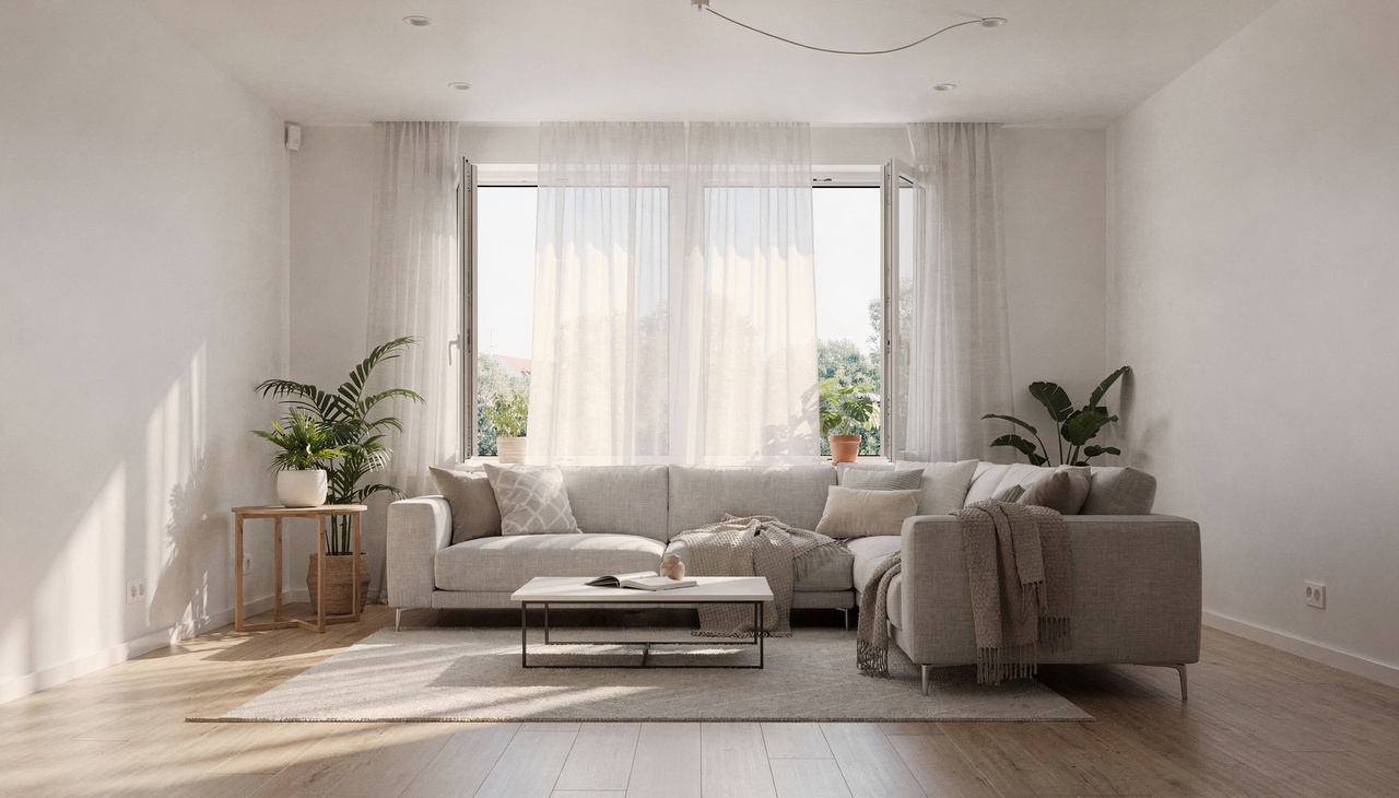 A posição dos móveis está ligada principalmente à forma como eles interagem com luz natural, circulação de ar e isolamento térmico