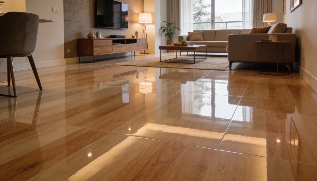 Muitas pessoas optam por esse material porque ele oferece uma superfície totalmente lisa e impermeável