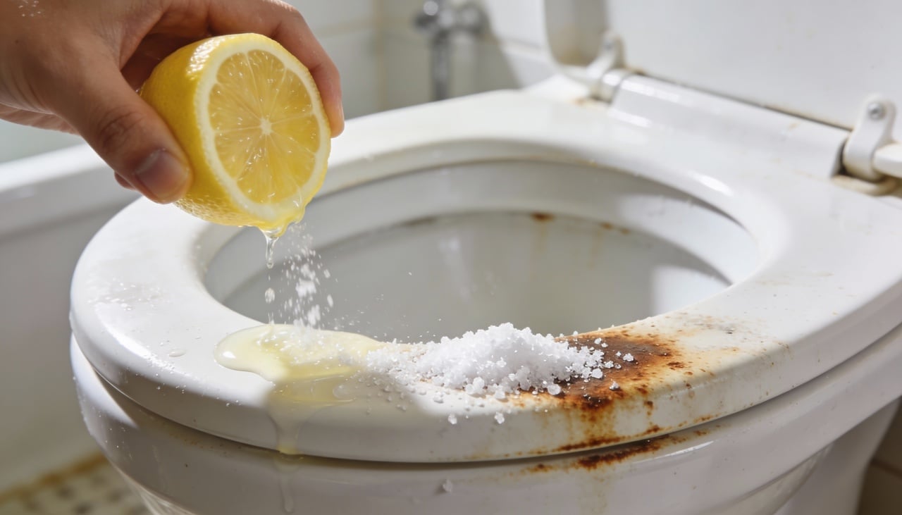 A combinação de limão com sal cria uma solução poderosa contra manchas persistentes