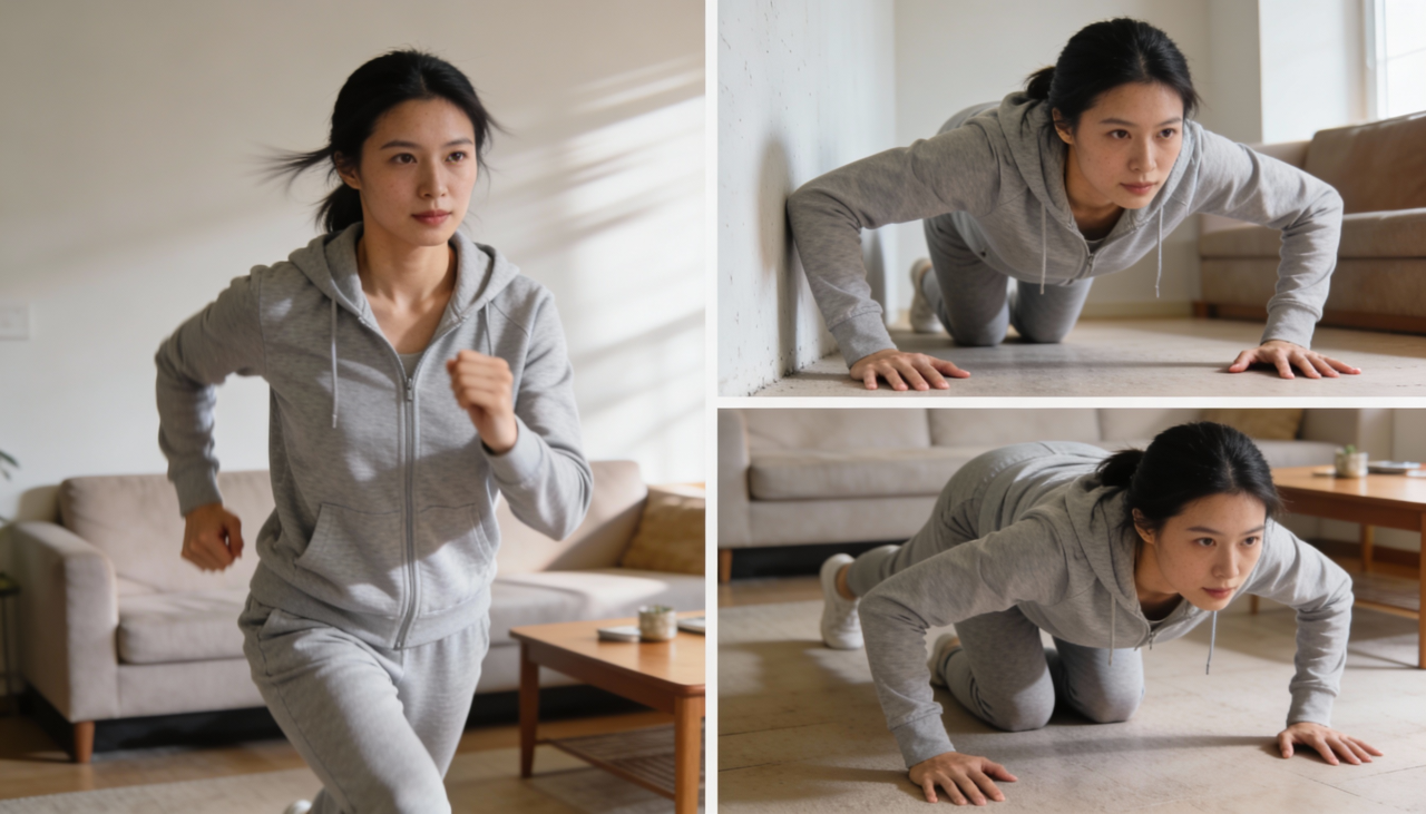 O chamado treino de 10 minutos para iniciantes sem equipamentos é uma sequência rápida de exercícios