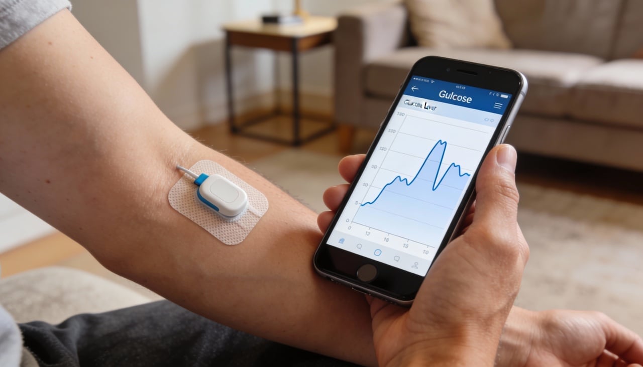 O dispositivo consiste em um pequeno adesivo colado no braço que possui um filamento minúsculo inserido sob a pele