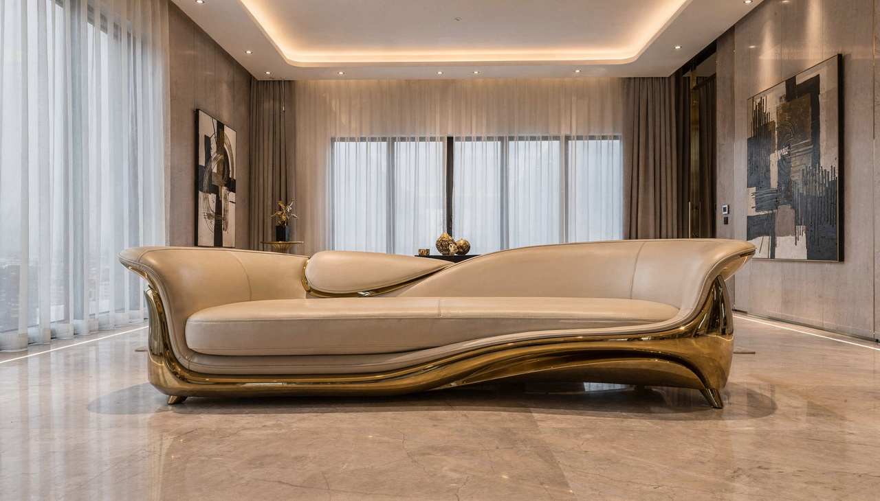O preço de um sofá de altíssimo padrão resulta da combinação entre materiais nobres, design assinado e produção limitada
