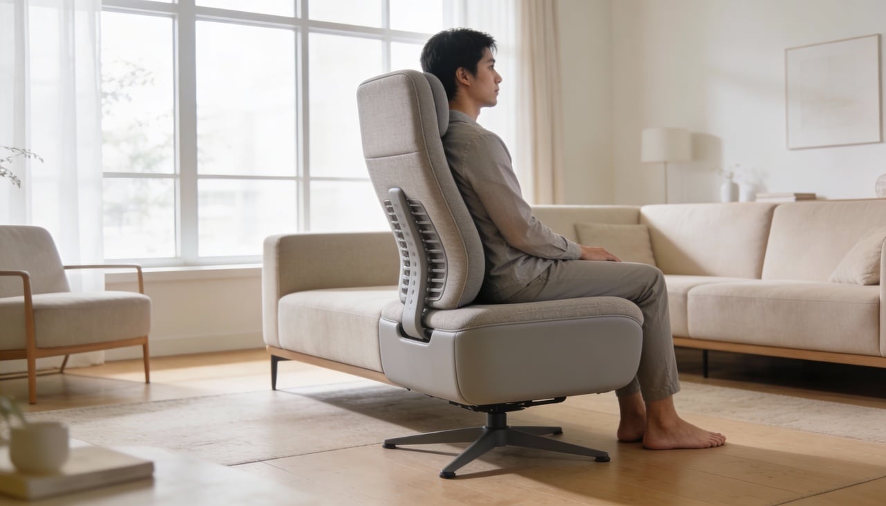 Um sofá que preserva a coluna oferece suporte firme, porém confortável, especialmente na região lombar