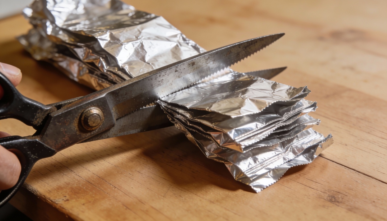 O desgaste natural ocorre devido ao atrito constante entre as lâminas metálicas durante o uso repetitivo em diferentes materiais