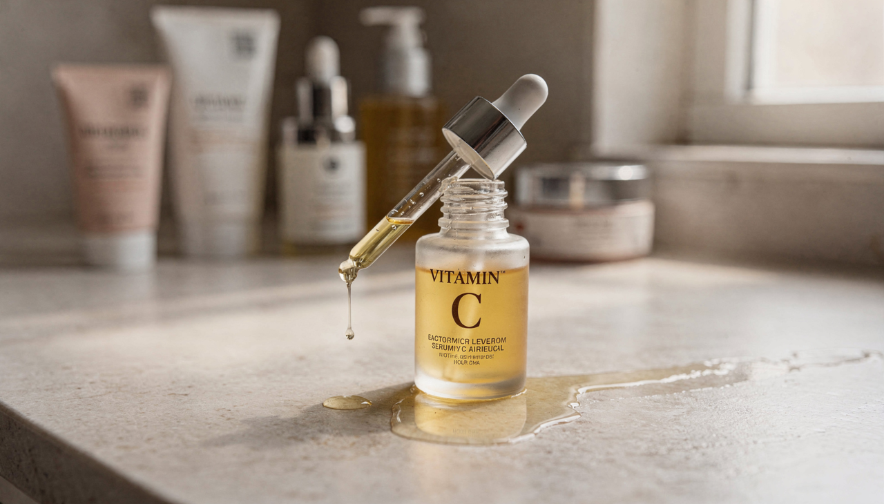 A vitamina C estimula principalmente a produção de colágeno tipo I e tipo III, proteínas que dão sustentação e elasticidade à pele