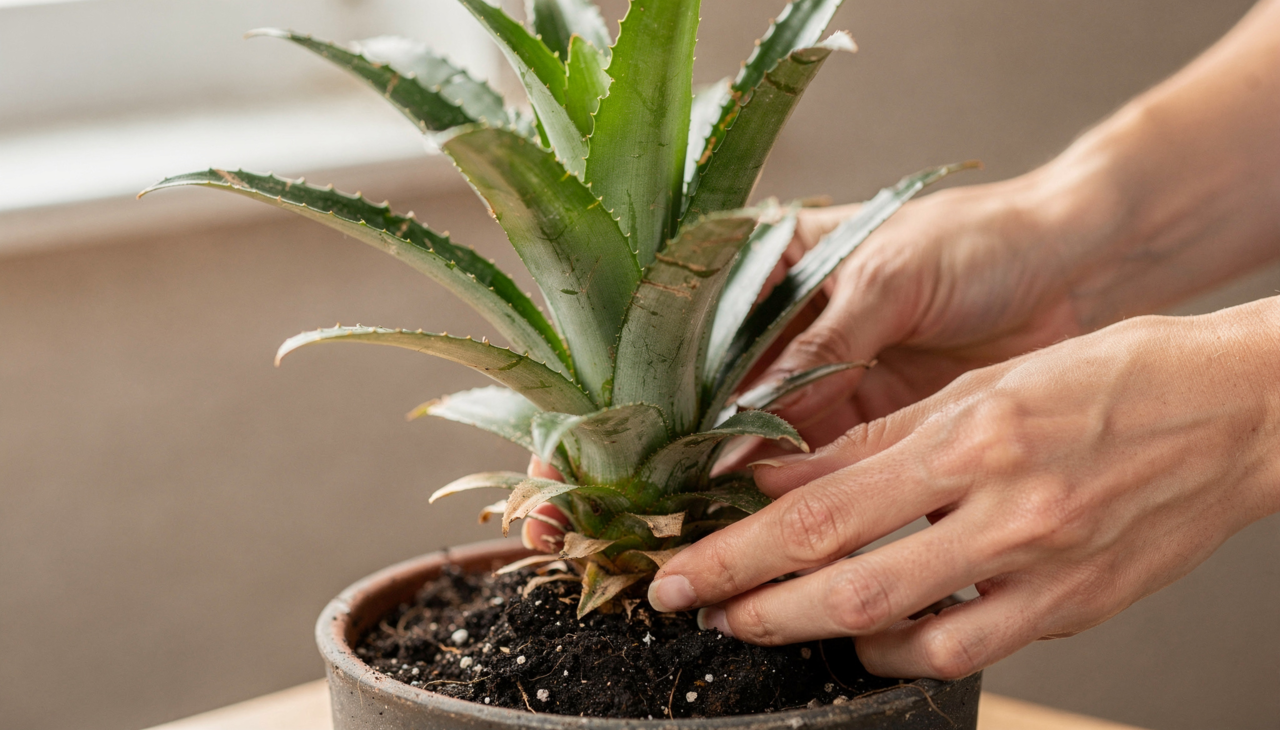Para começar o plantio, o interessado deve selecionar uma coroa saudável e sem manchas aparentes no fruto original