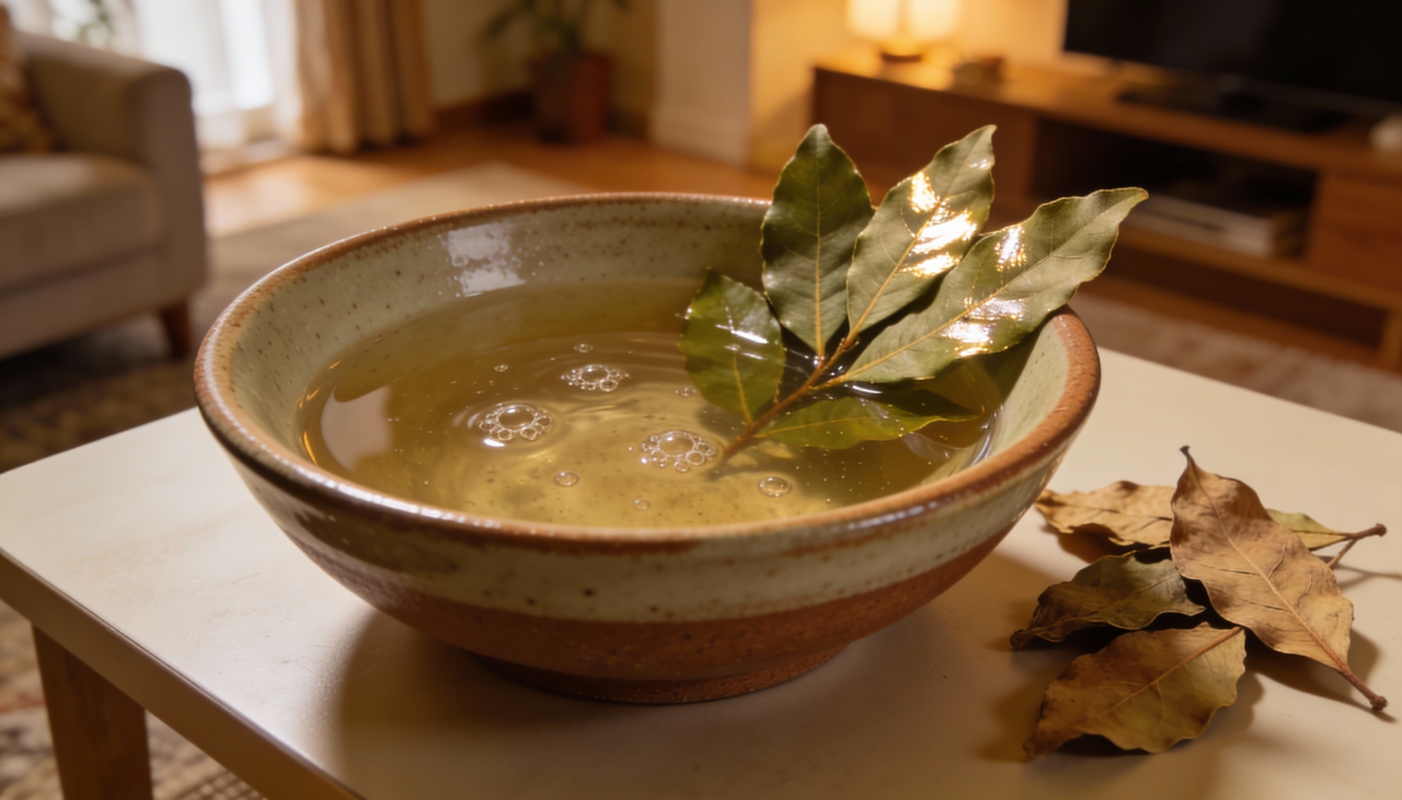 O louro fervido também pode ser usado para limpar e desinfetar superfícies quando ainda está quente