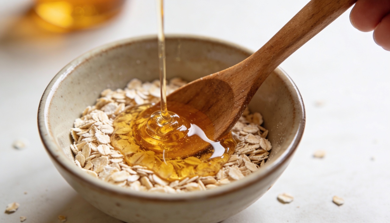 A receita caseira com aveia e mel é associada à hidratação profunda e à sensação de pele mais calma