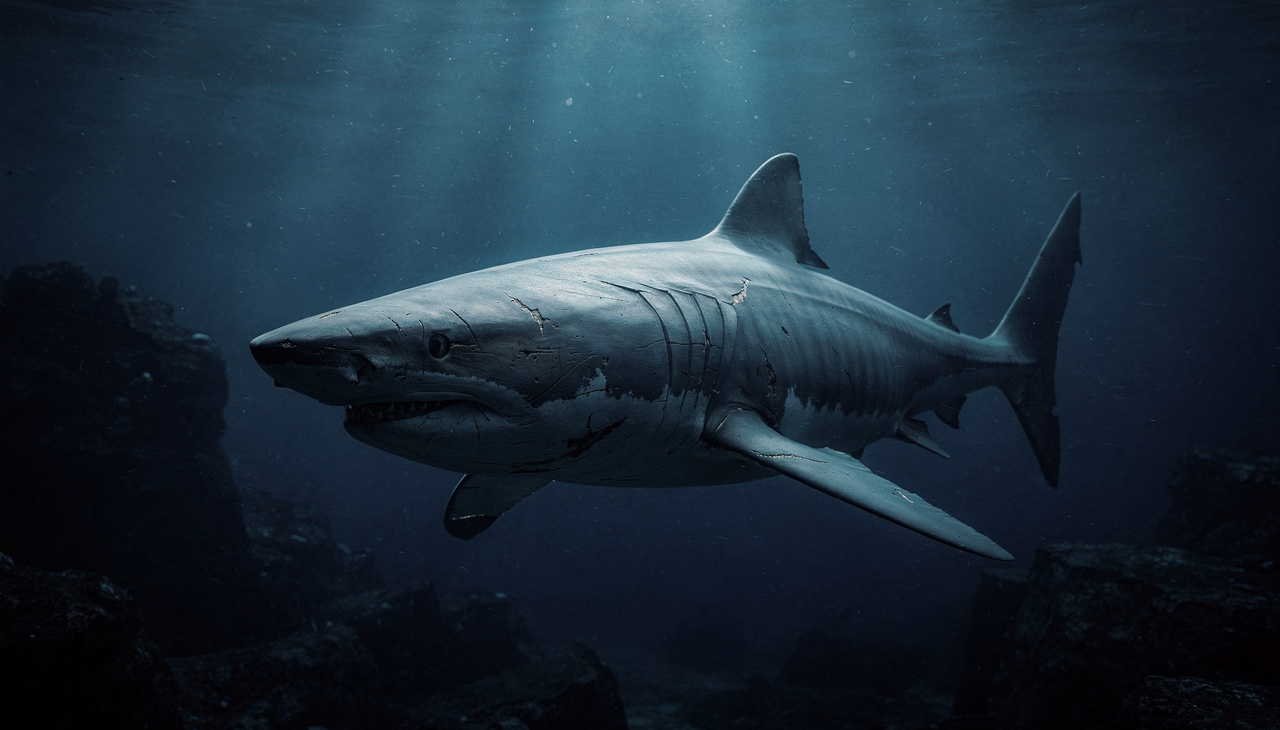 A história evolutiva mostra que os tubarões surgiram nos oceanos há cerca de 400 milhões de anos